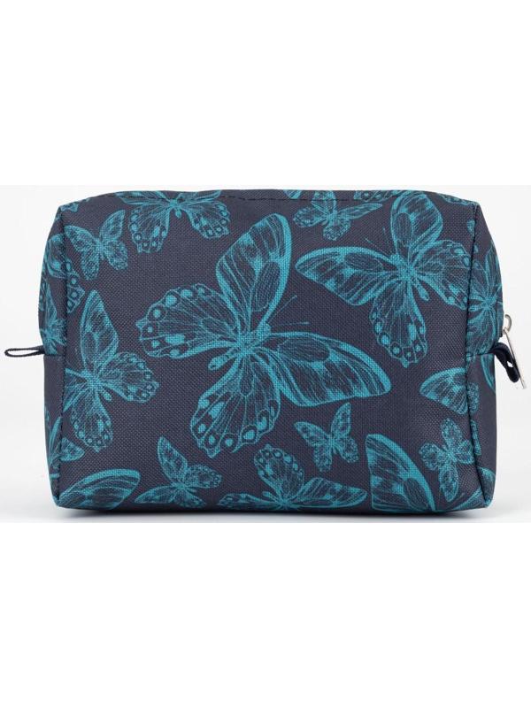Косметичка на молнии, цвет синий