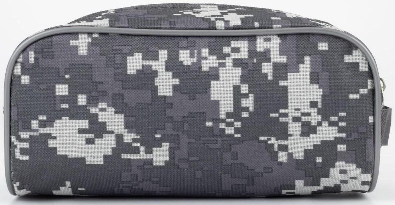 Косметичка на молнии, цвет серый