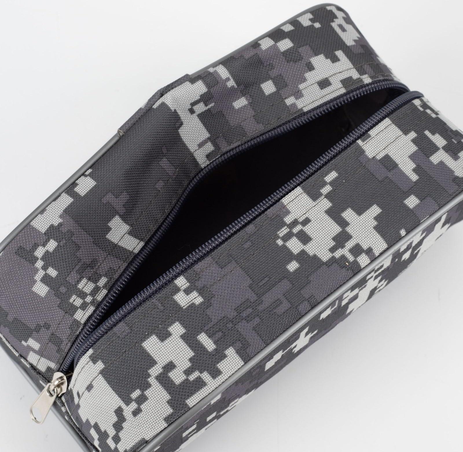 Косметичка на молнии, цвет серый