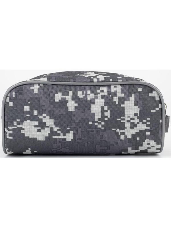 Косметичка на молнии, цвет серый