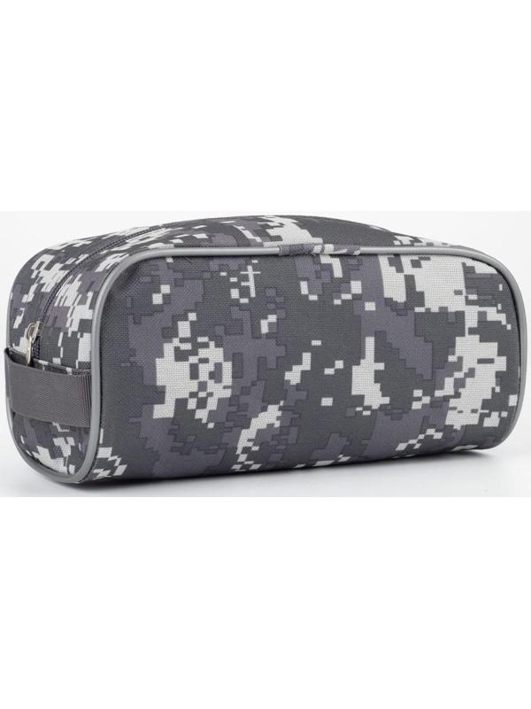 Косметичка на молнии, цвет серый