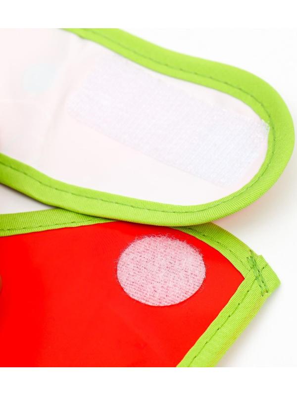 Нагрудник «Зайка: 1 Новый год» непромокаемый на липучке, ПВХ, новогодняя подарочная упаковка