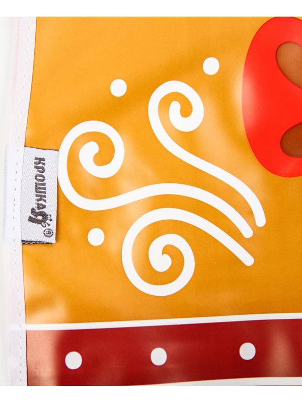 Нагрудник «Пряник» непромокаемый на липучке, новогодняя подарочная упаковка