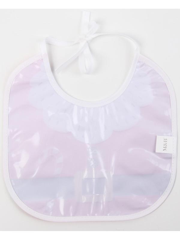 Нагрудник «Костюм Санты» непромокаемый на завязках, ПВХ, новогодняя подарочная упаковка