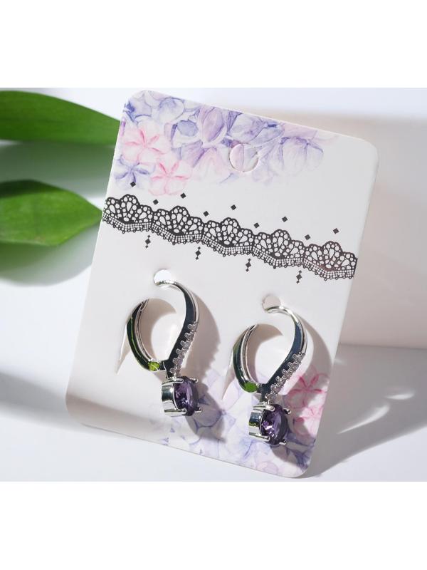 Серьги со стразами 