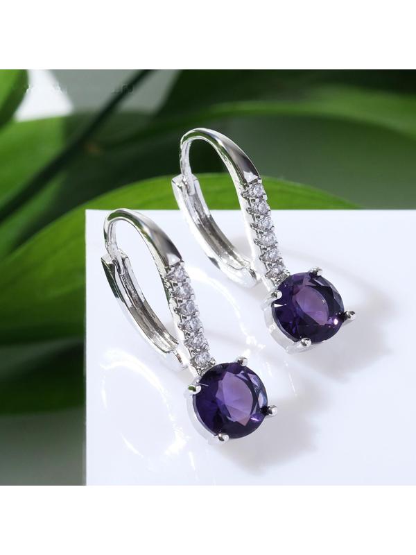 Серьги со стразами 