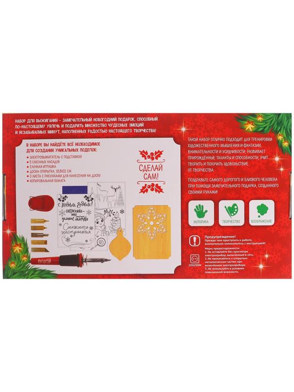 Набор для выжигания и росписи по дереву «С Новым годом!»