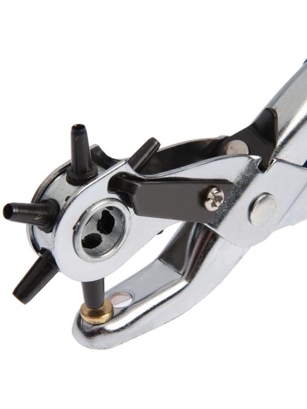 Просекатель дырокол для кожи и картона ТУНДРА, 2-2.5-3-3.5-4-4.5 мм, 225 мм