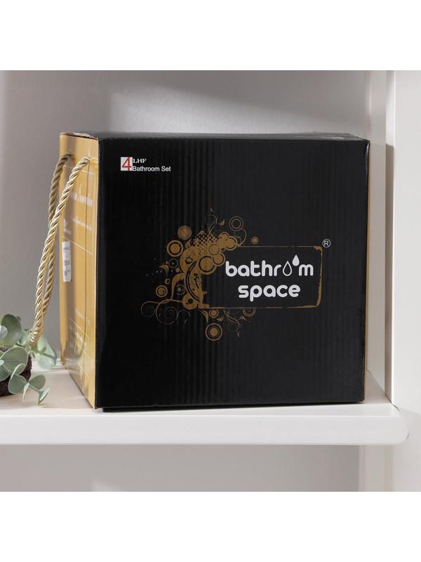 Набор аксессуаров для ванной комнаты «Мрамор», 3 предмета (мыльница, дозатор 230 мл, стакан)