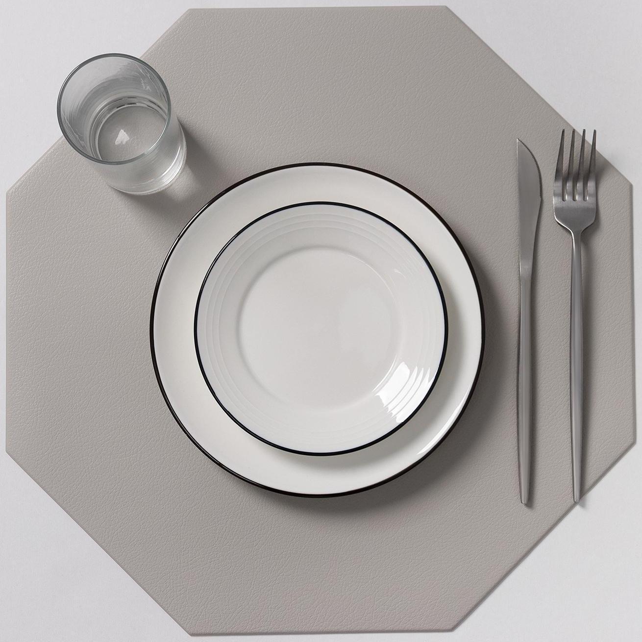 Салфетка сервировочная на стол «Тэм», 38×38 см, цвет серый