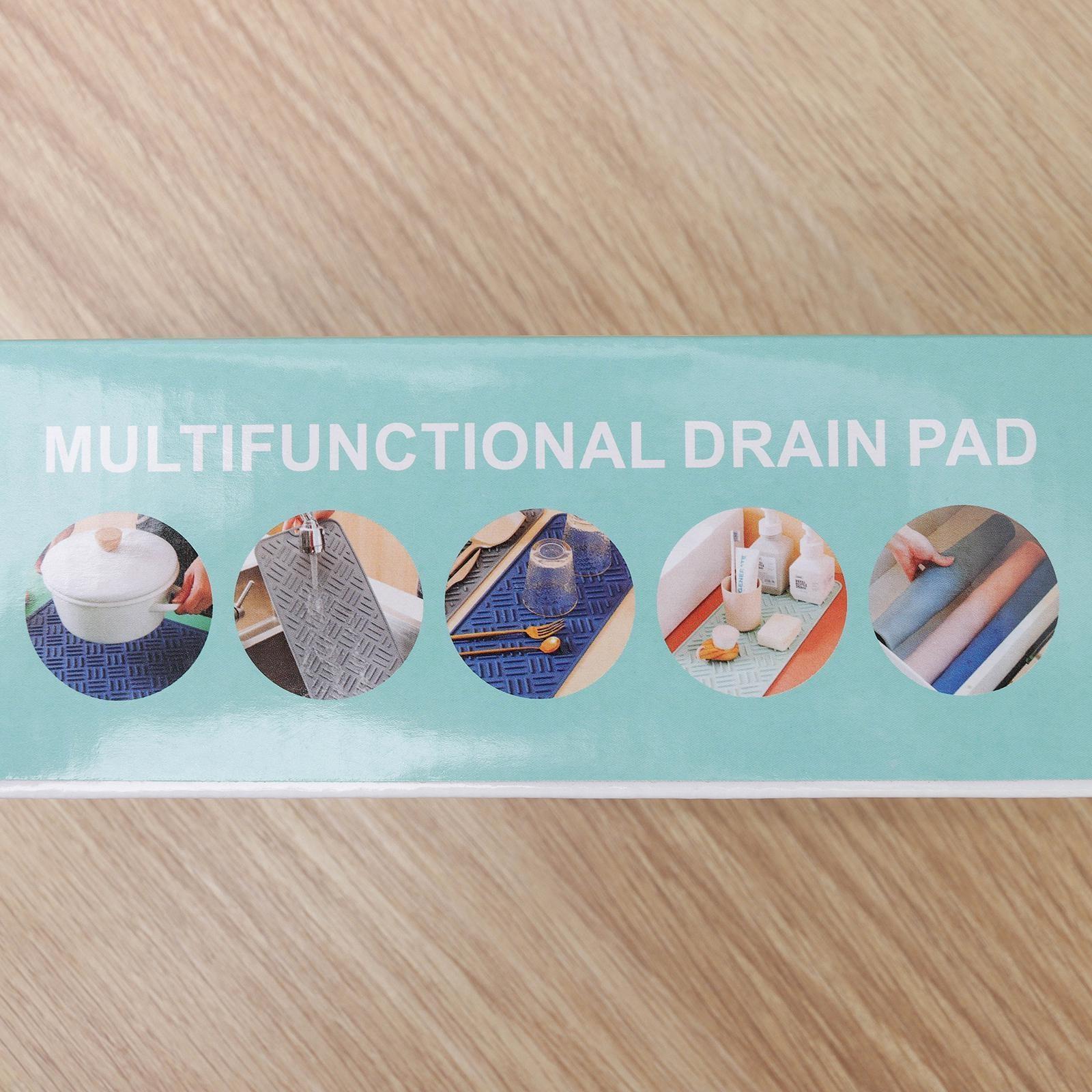 Коврик для сушки посуды, 20×45 см, силикон, цвет МИКС