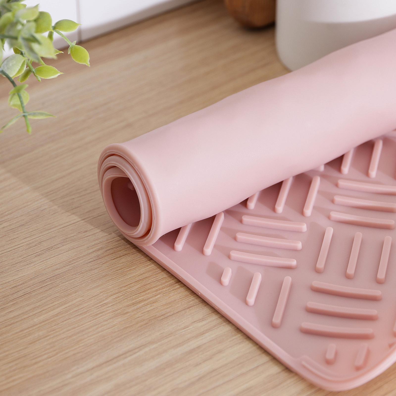 Коврик для сушки посуды, 20×45 см, силикон, цвет МИКС