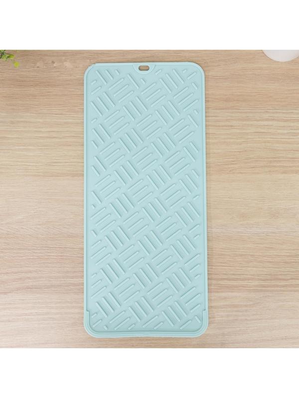 Коврик для сушки посуды, 20×45 см, силикон, цвет МИКС