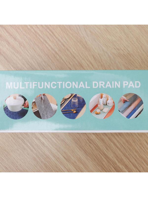 Коврик для сушки посуды, 20×45 см, силикон, цвет МИКС