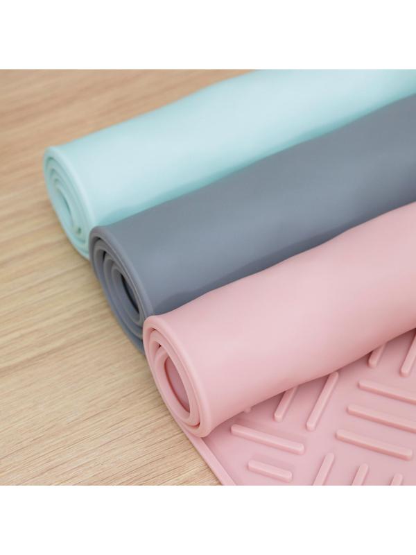 Коврик для сушки посуды, 35×45 см, силикон, цвет МИКС