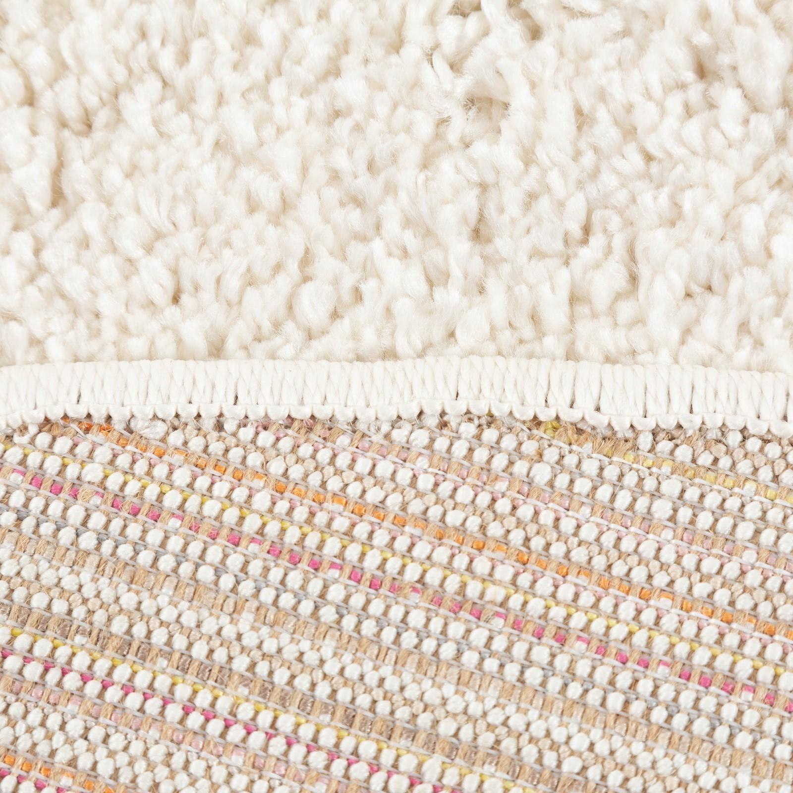 Ковер Шегги 120х120 см, круглый, 100% ПП