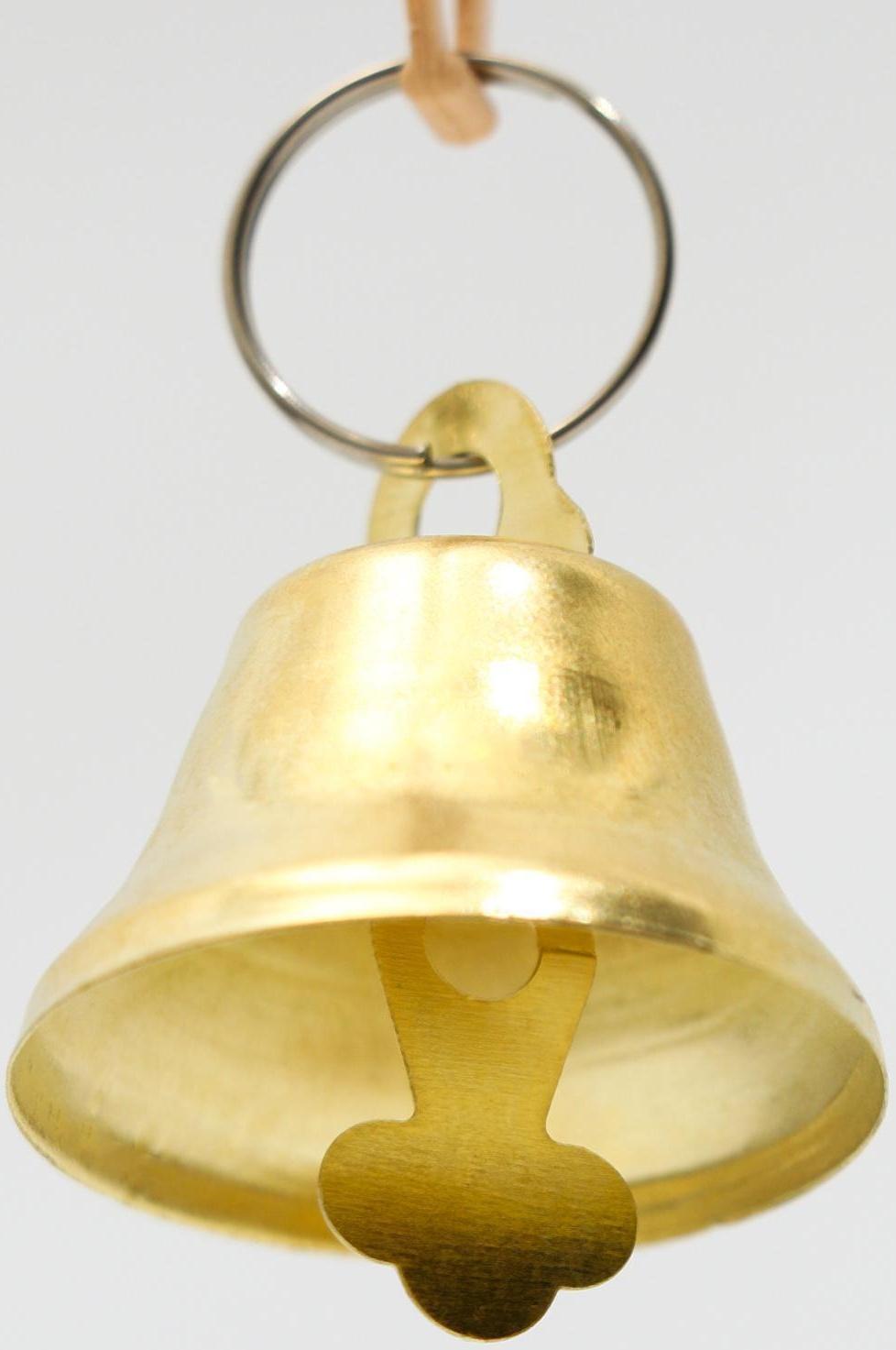 Качели для птиц круглые d 11,5 см, с колокольчиком, бежевые