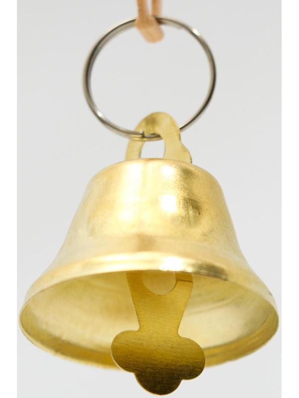 Качели для птиц круглые d 11,5 см, с колокольчиком, бежевые