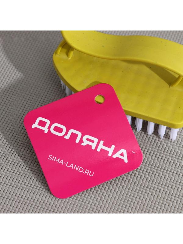 Щётка-утюжок Доляна, 10×6×5,5 см, цвет МИКС