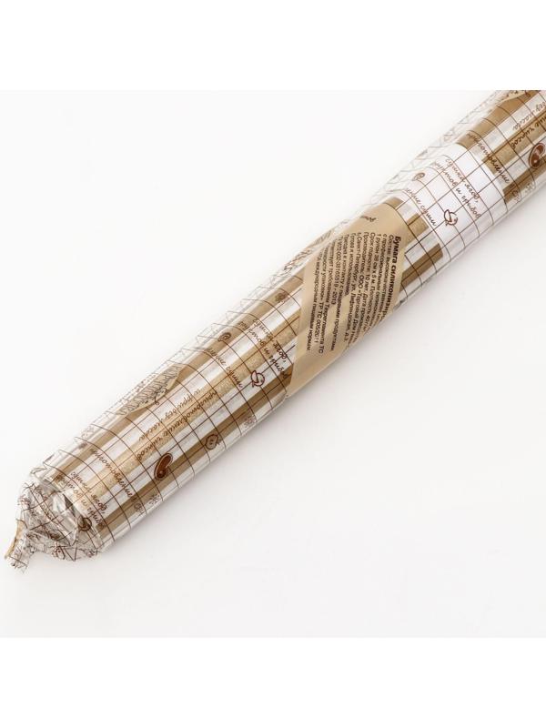 Бумага силиконизированная «Полоски», золотые, для выпечки, 0,38 х 5 м