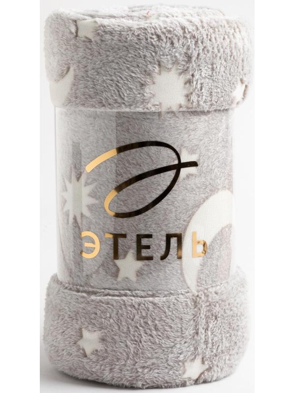 Плед светящийся в темноте Этель «Луна» 200*220 см,100% п/э, корал-флис