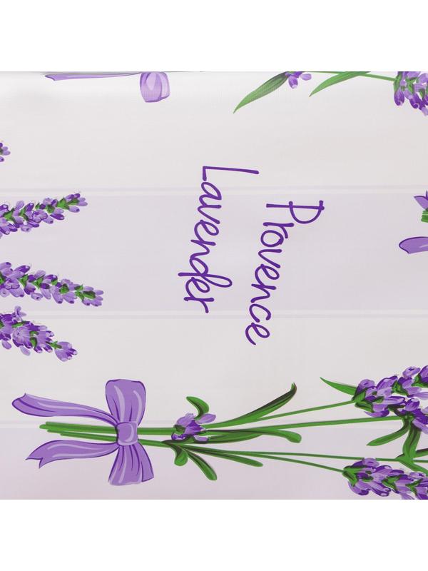 Клеёнка столовая на тканевой основе Доляна «Лаванда», рулон 20 метров, ширина 137 см