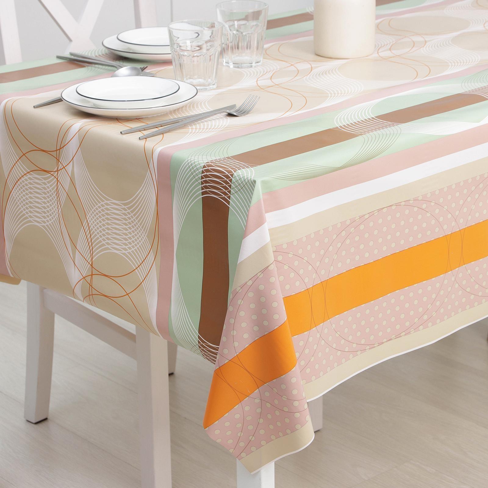 Клеёнка столовая на тканевой основе Доляна «Мэри», рулон 20 метров, ширина 137 см