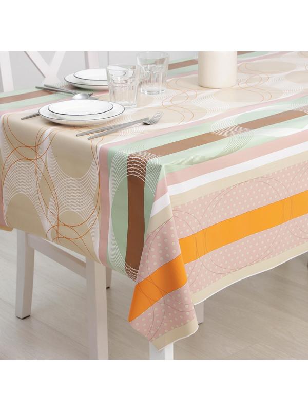 Клеёнка столовая на тканевой основе Доляна «Мэри», рулон 20 метров, ширина 137 см