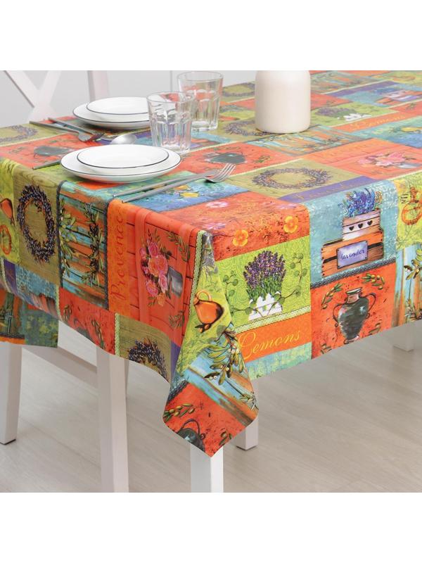 Клеёнка столовая на тканевой основе Доляна «Прованс», рулон 20 метров, ширина 137 см