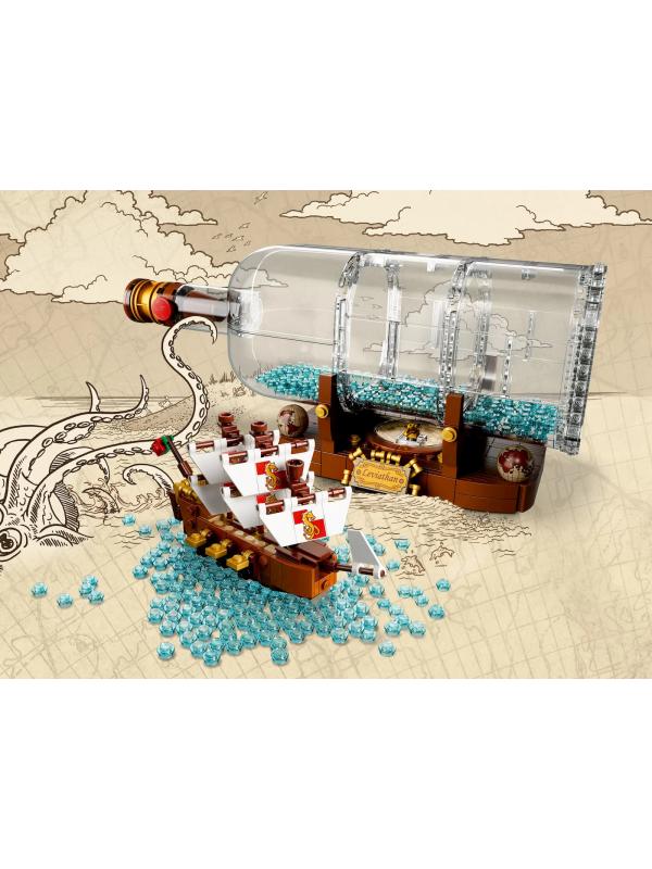 Конструктор Bl «Корабль в бутылке» 11050 (Ideas 21313) / 962 детали