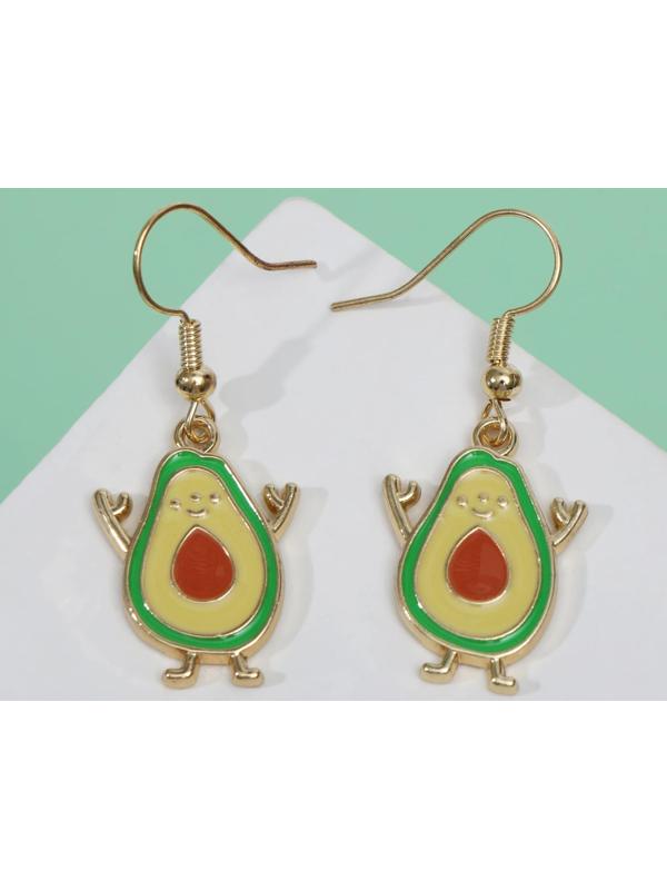 Серьги эмаль 