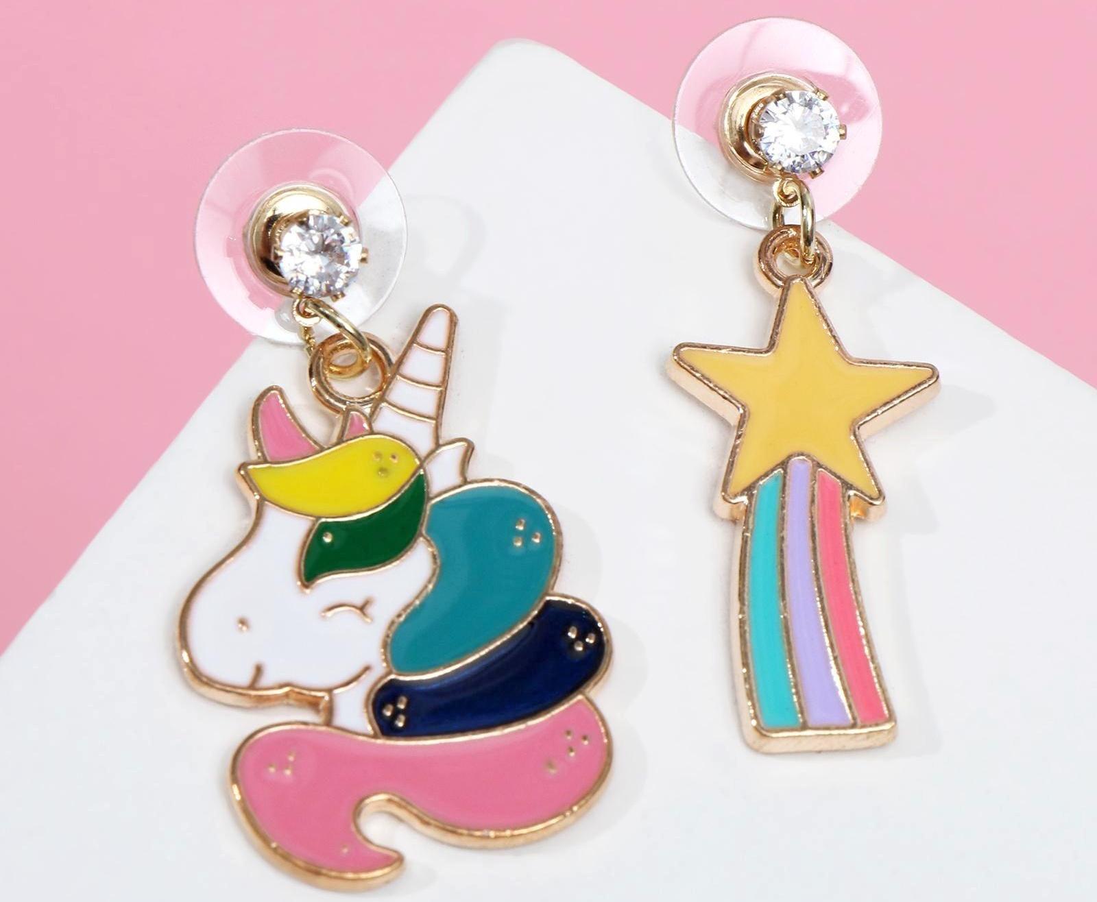 Серьги эмаль 