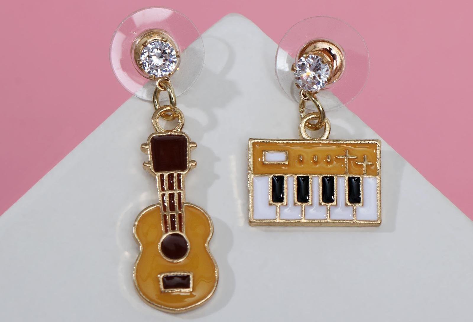 Серьги эмаль 