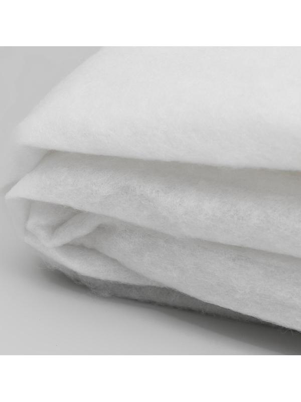 Синтепон полотно нетканое, 100 гр/кв. метр, 150 × 200 см, цвет белый