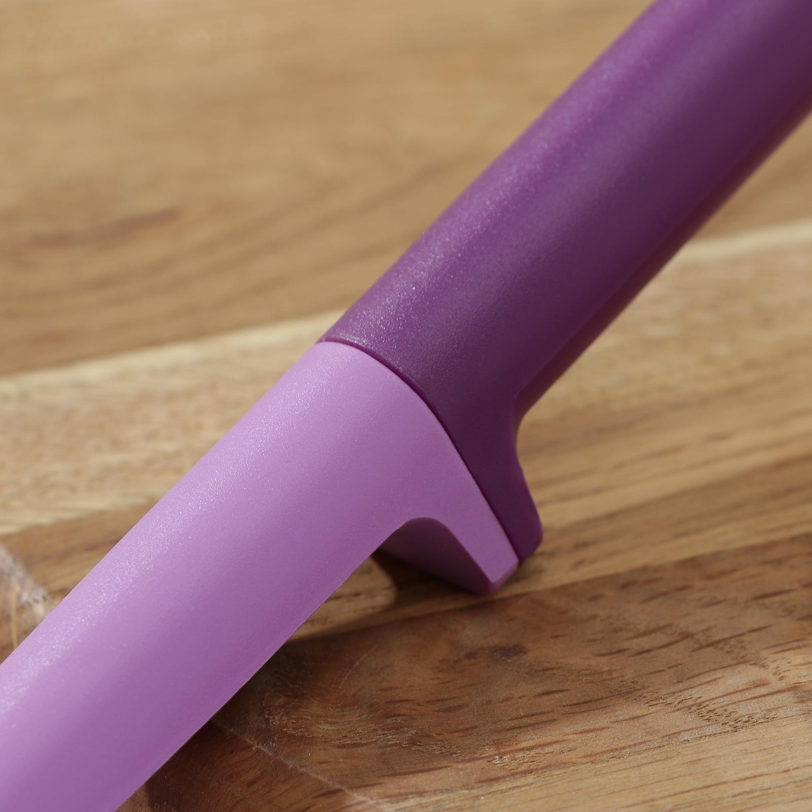 Ложка с прорезями Доляна «Мегара», 29×6,5×2,5 см, цвет фиолетовый