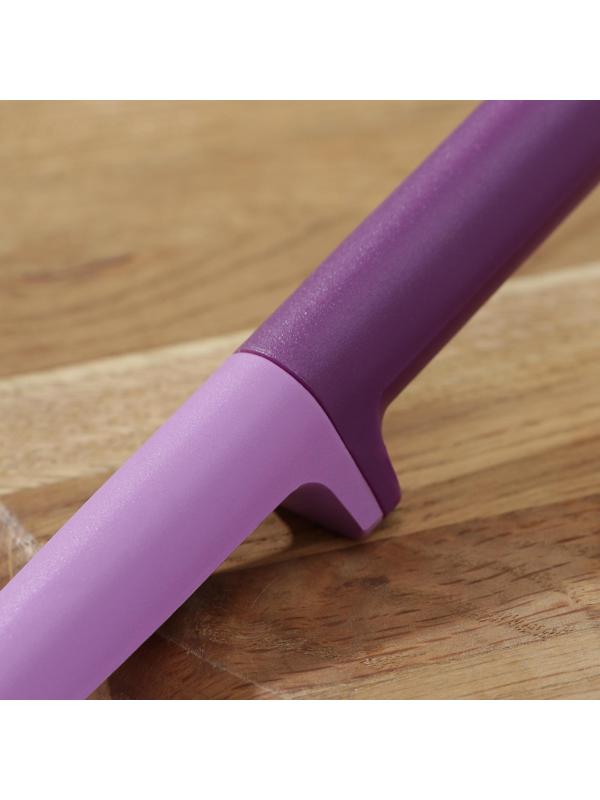 Ложка с прорезями Доляна «Мегара», 29×6,5×2,5 см, цвет фиолетовый