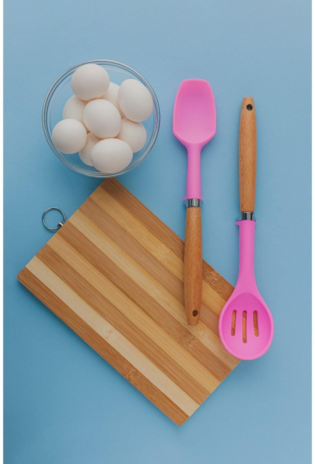 Половник Доляна «Стелла», 29×8×3,5 см, цвет розовый