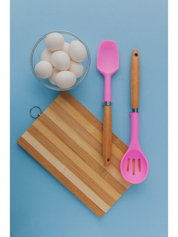 Половник Доляна «Стелла», 29×8×3,5 см, цвет розовый