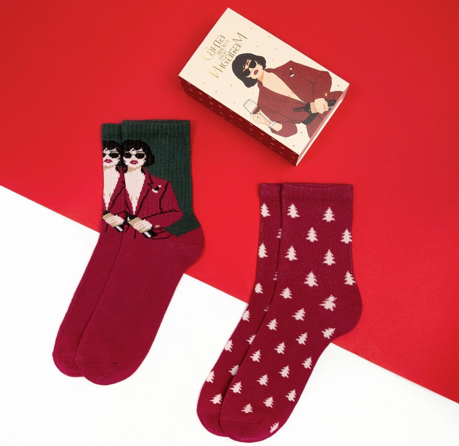 Набор новогодних женских носков KAFTAN 