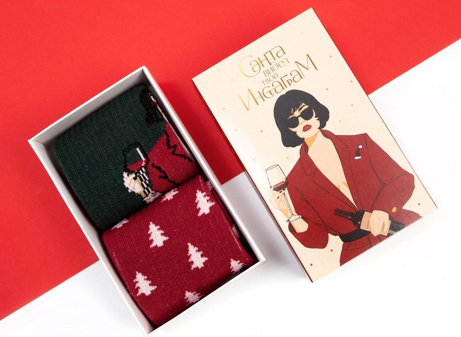 Набор новогодних женских носков KAFTAN 