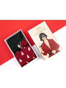 Набор новогодних женских носков KAFTAN 