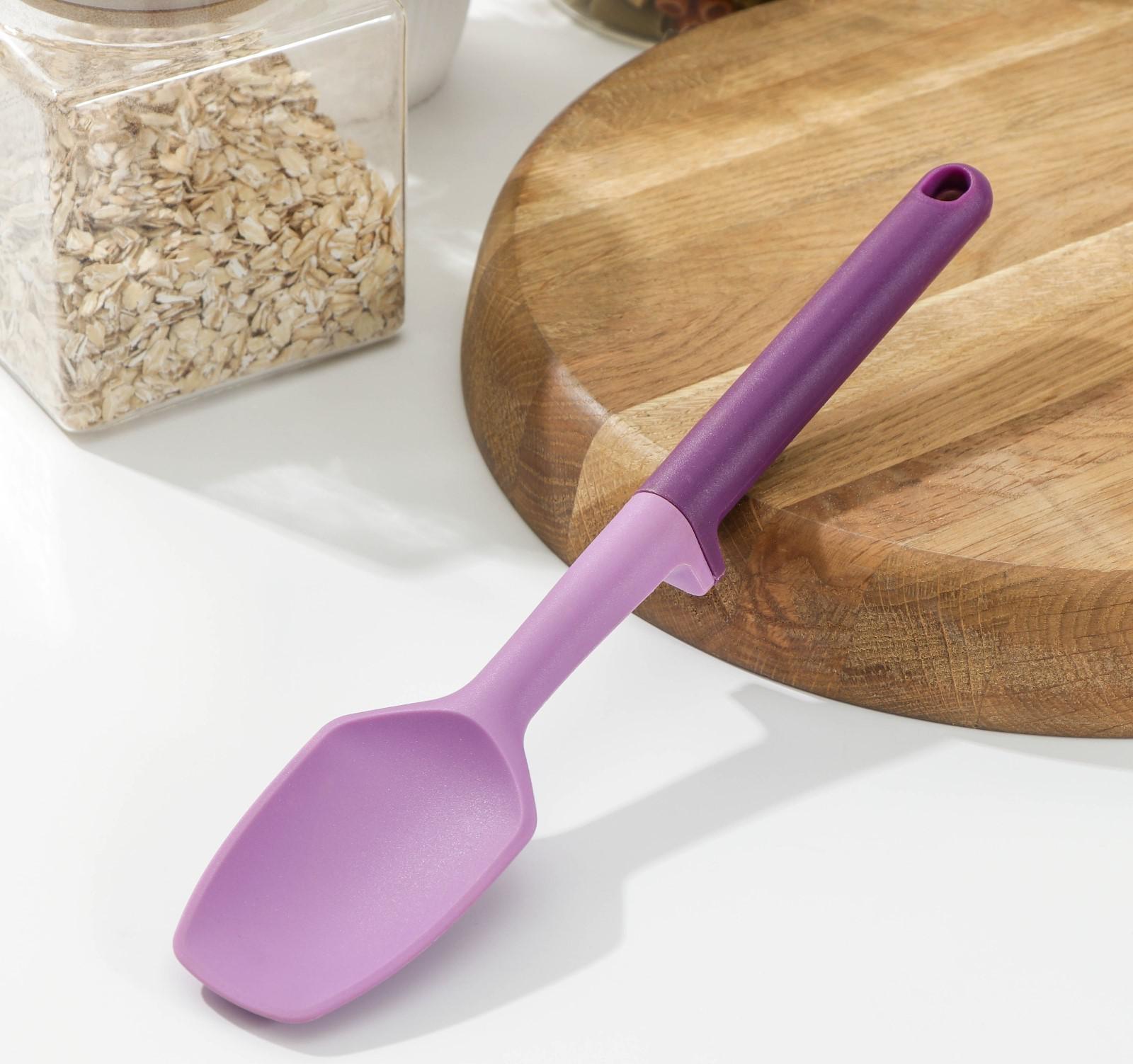 Лопатка Доляна «Мегара», 27×5×2,5 см, цвет фиолетовый