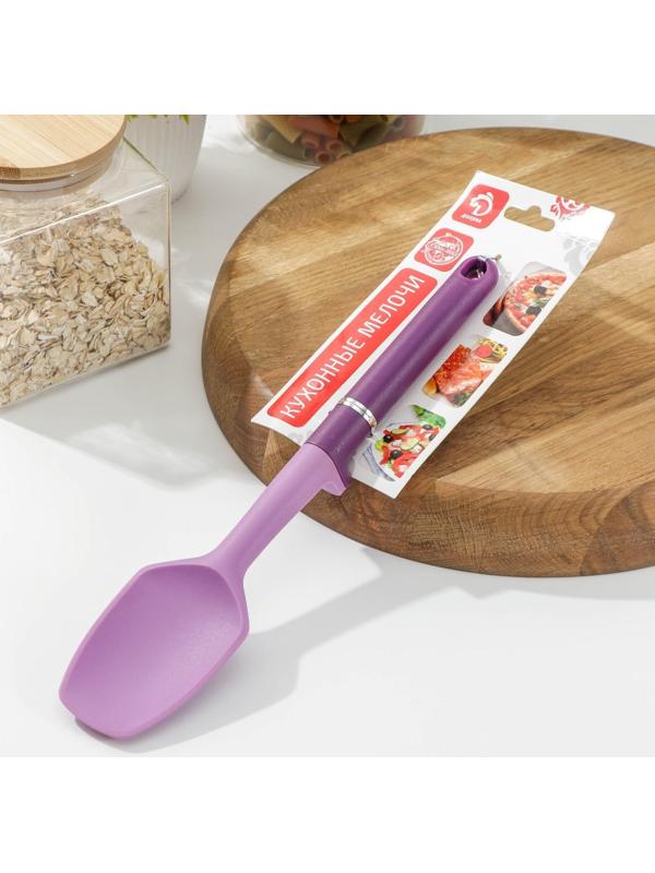 Лопатка Доляна «Мегара», 27×5×2,5 см, цвет фиолетовый