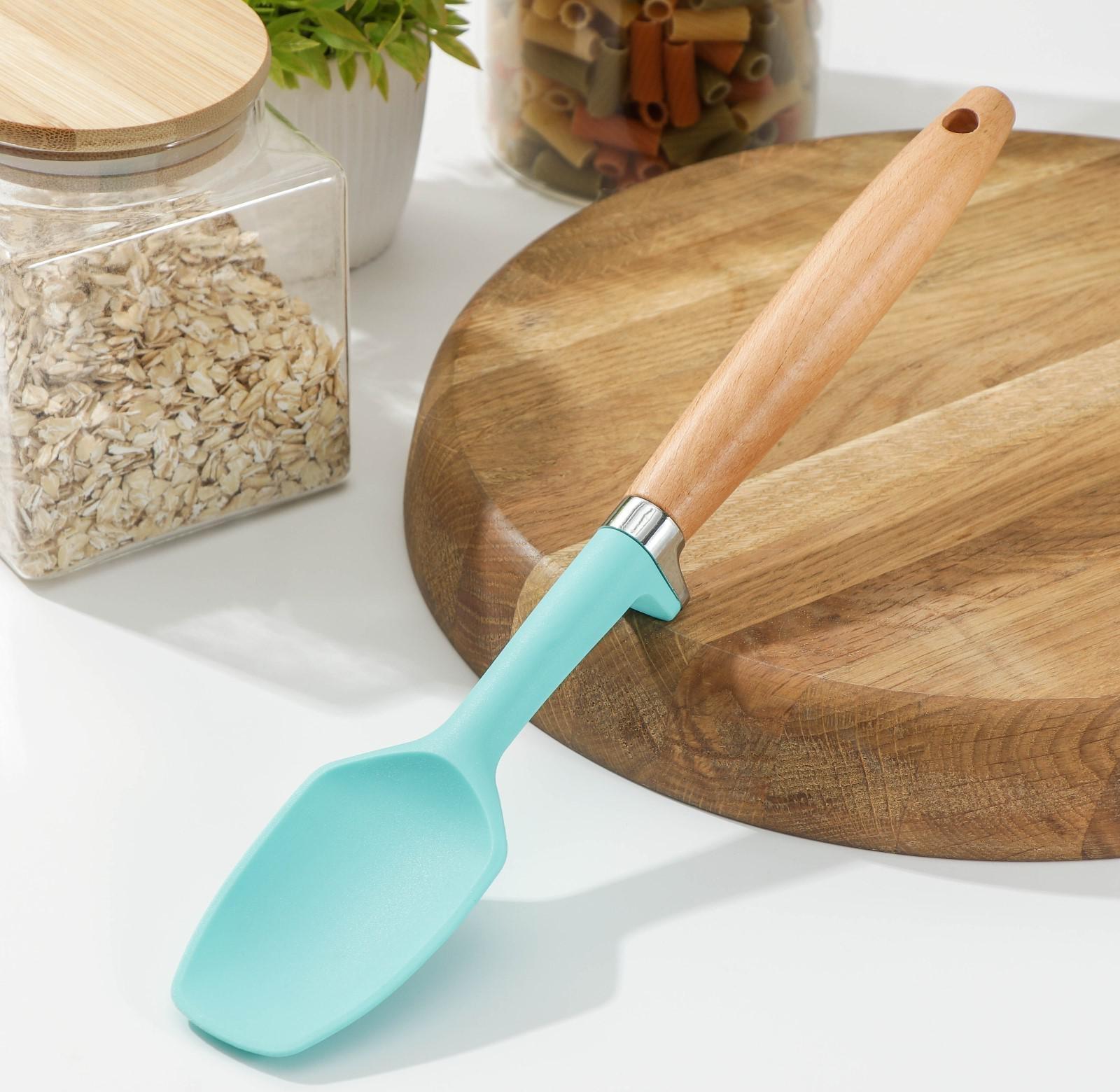 Лопатка Доляна «Лагуна», 31×5,5×2,5 см, цвет голубой