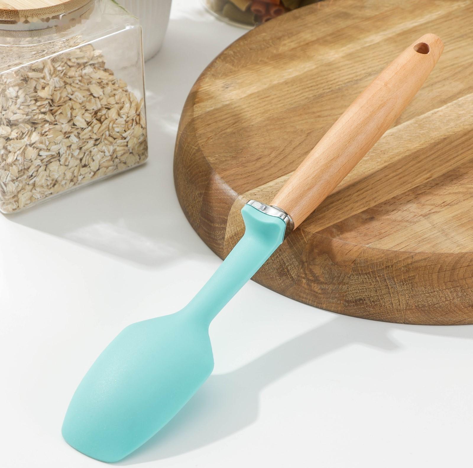 Лопатка Доляна «Лагуна», 31×5,5×2,5 см, цвет голубой