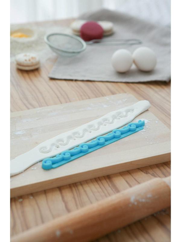 Набор печатей для марципана и теста «Завитки», 2 шт, 17×2×0,8 см