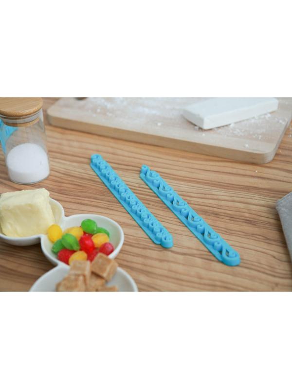 Набор печатей для марципана и теста «Завитки», 2 шт, 17×2×0,8 см