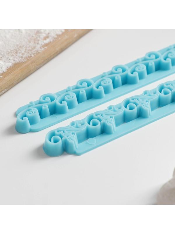 Набор печатей для марципана и теста «Грация», 2 шт, 17×2×0,8 см