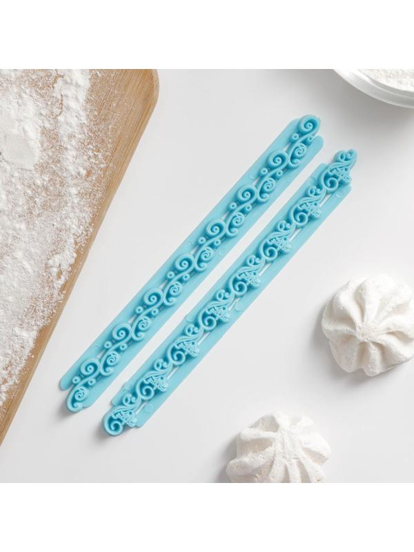 Набор печатей для марципана и теста «Грация», 2 шт, 17×2×0,8 см