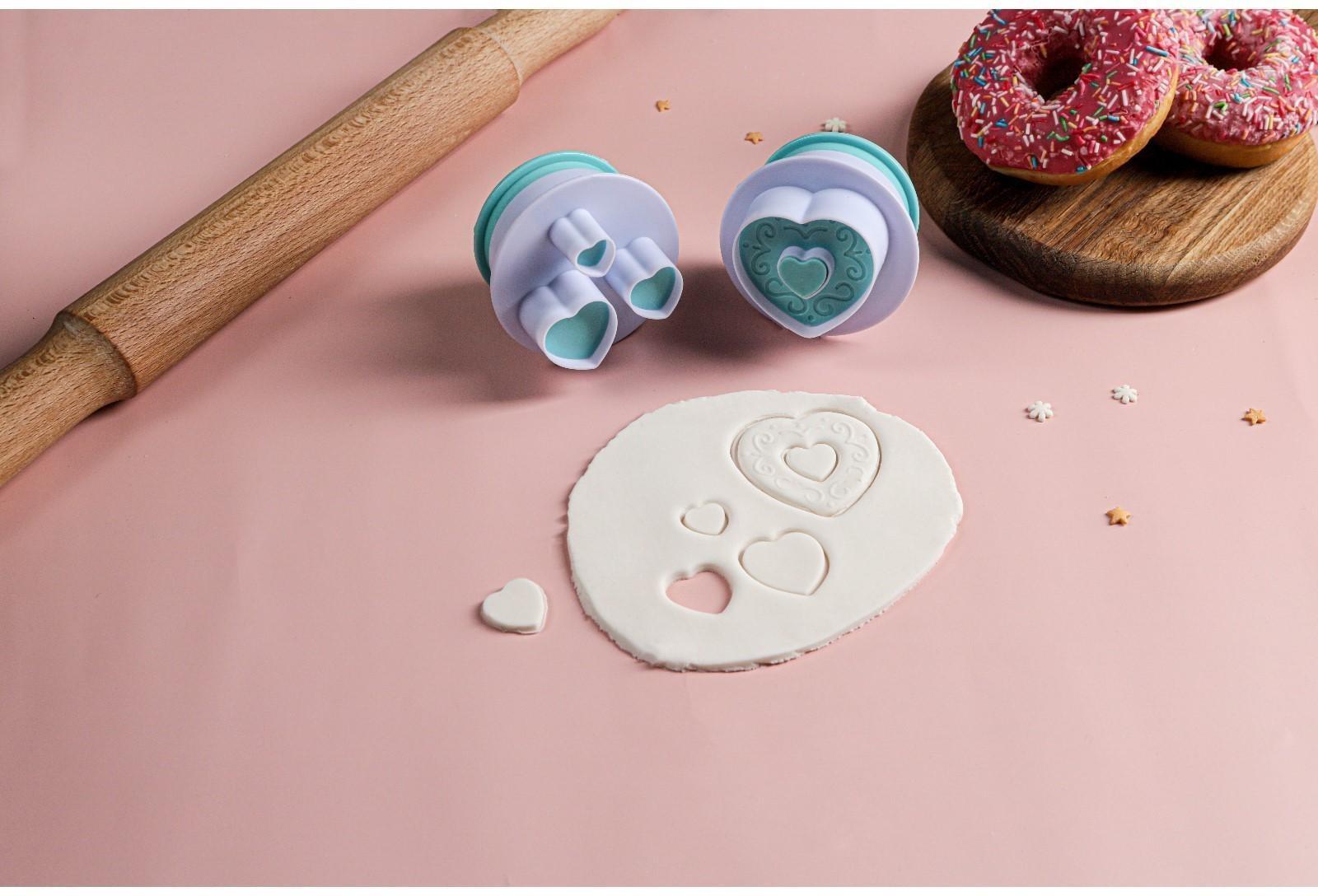 Набор плунжеров кондитерских «Любовь», 2 шт, цвет МИКС